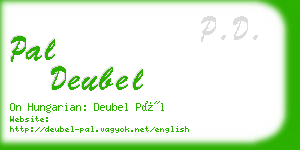 pal deubel business card